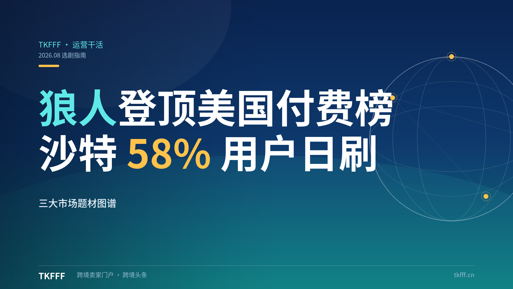 狼人题材登顶美国付费榜、沙特 58% 用户日刷短剧：海外短剧三大市场题材偏好图谱与选剧指南