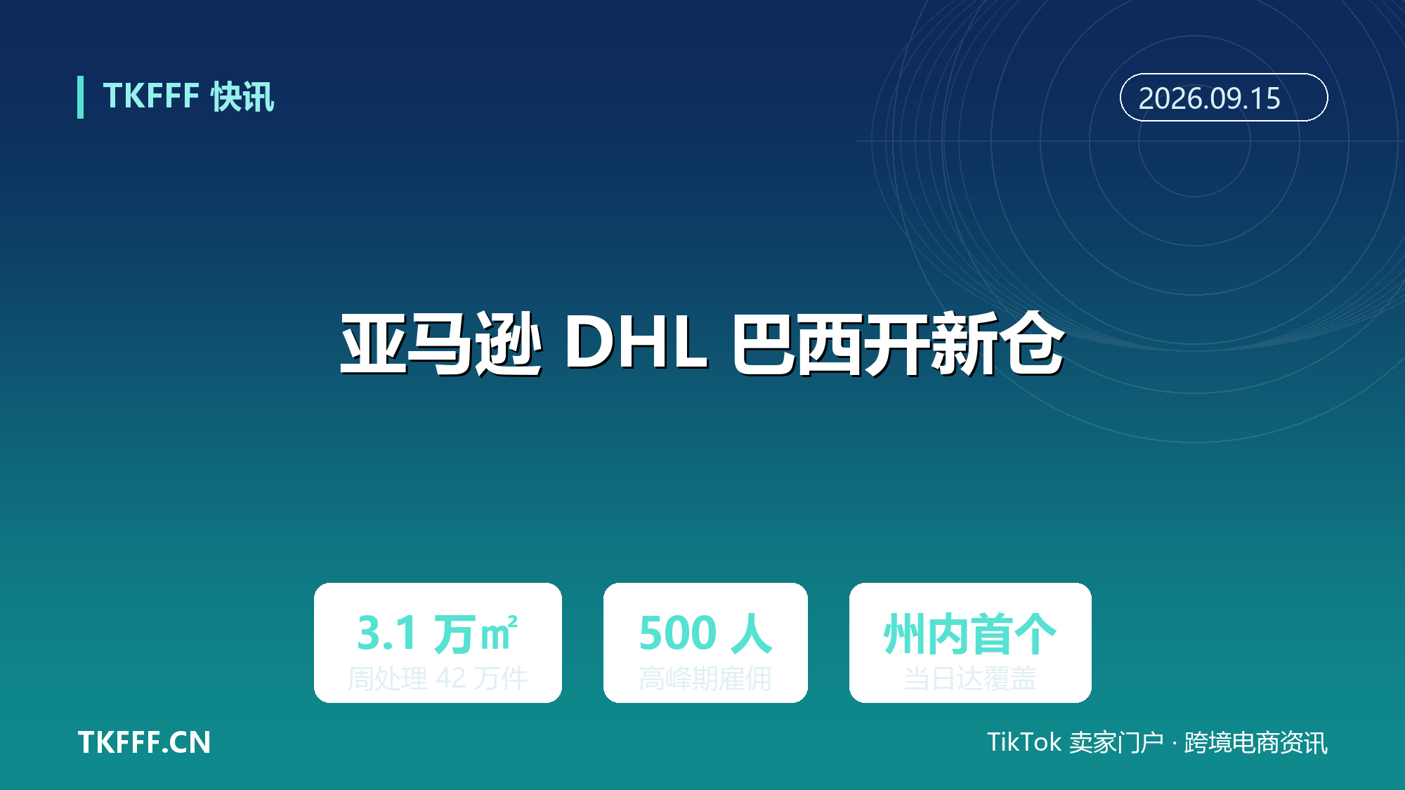 亚马逊联合 DHL 开设圣埃斯皮里图州首个配送中心：3.1 万平米周处理 42 万件，高峰期雇佣 500 人