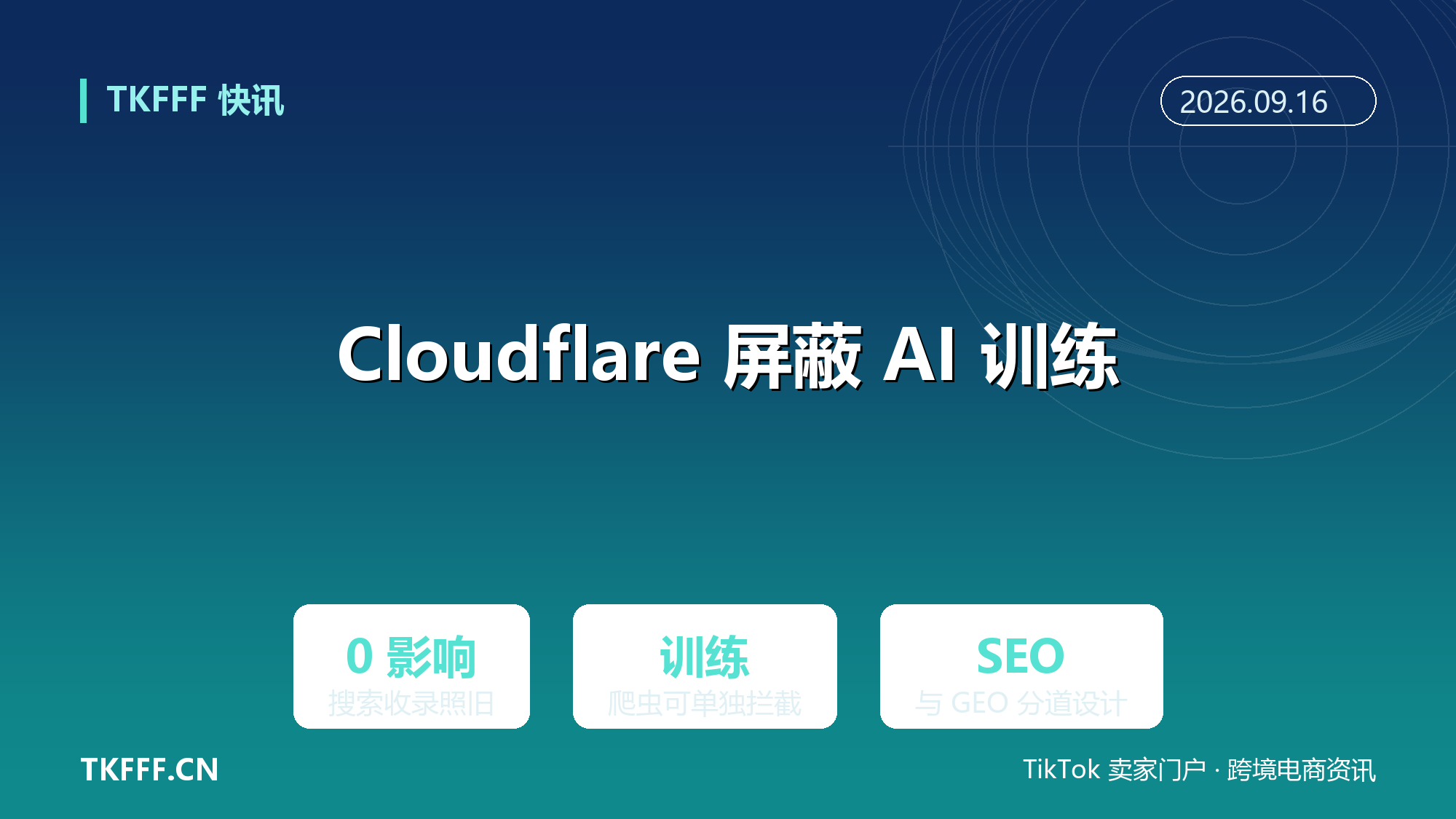 Cloudflare 新功能上线：屏蔽 AI 训练爬虫不影响搜索收录，独立站 SEO 与 GEO 分道