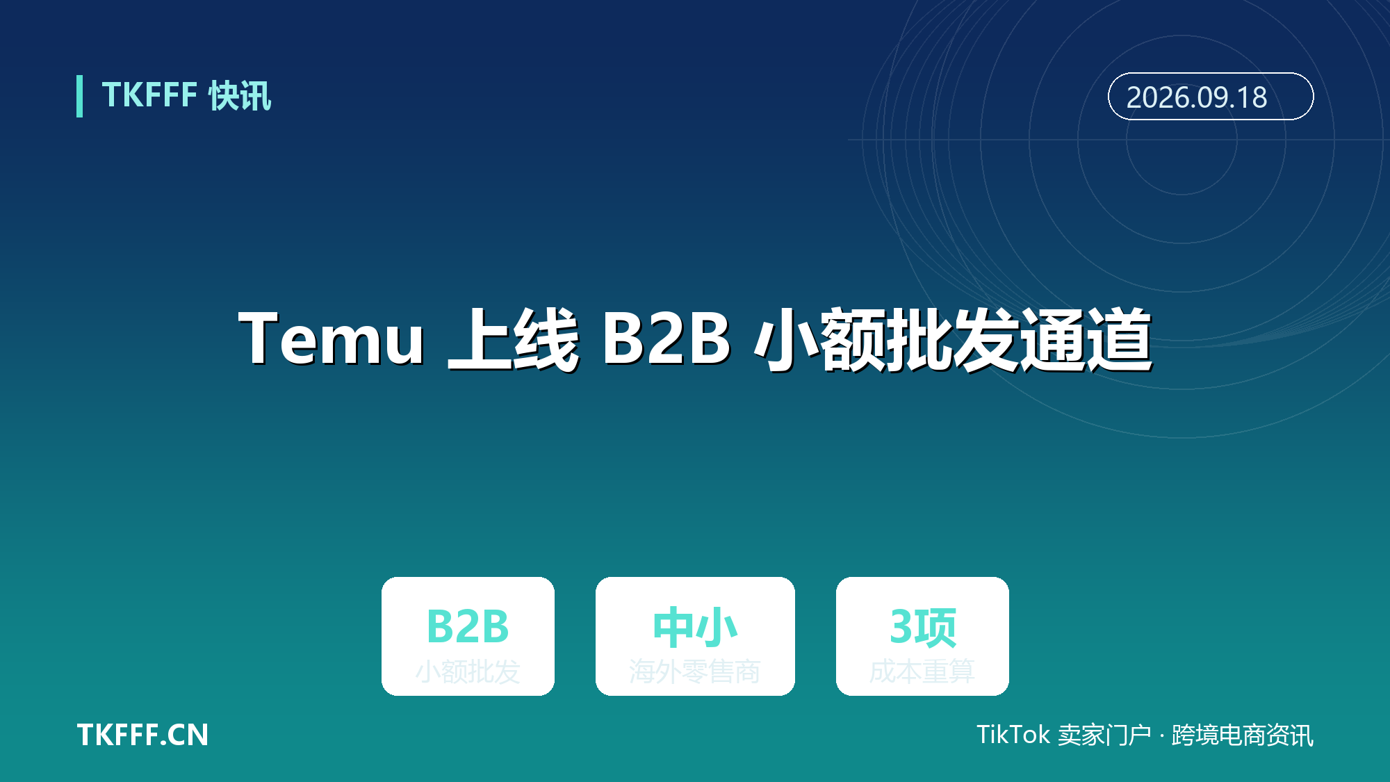 Temu 上线 B2B 小额批发通道：面向海外中小零售商开放，与阿里国际站小单客群重叠