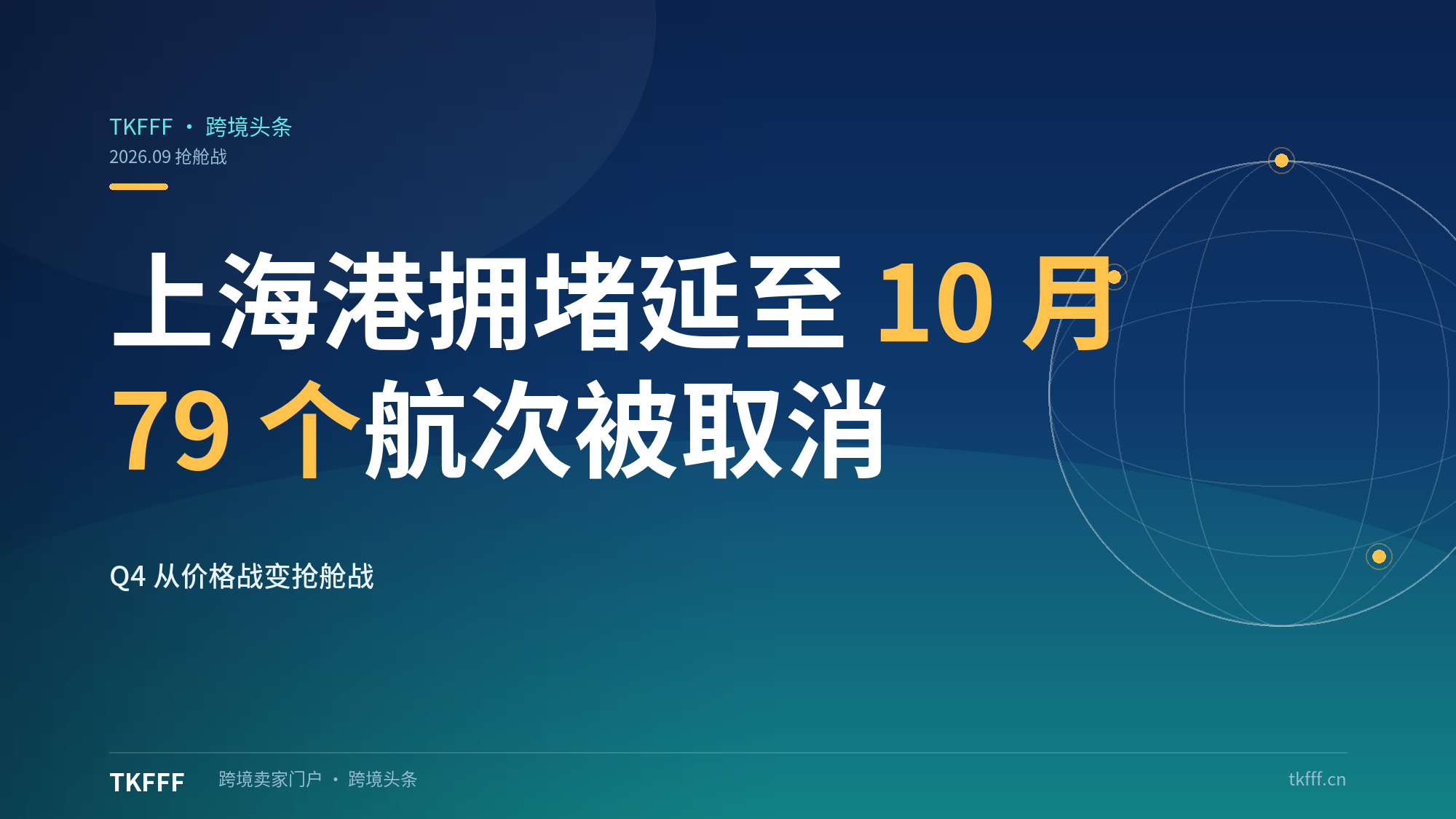 上海港拥堵消化延至10月中下旬：79个航次取消，Q4旺季从价格战变抢舱战