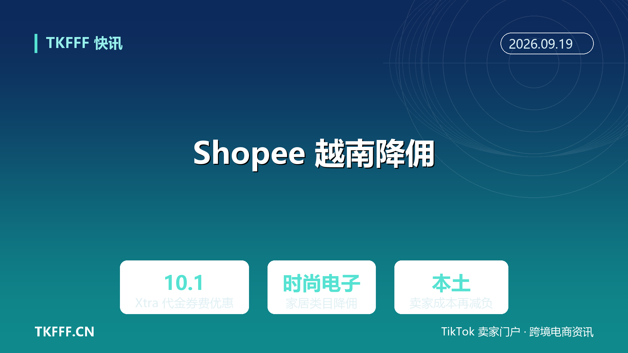 Shopee 越南 10/1 优化 Xtra 代金券服务费：时尚电子家居类目降佣，本土卖家成本再减负