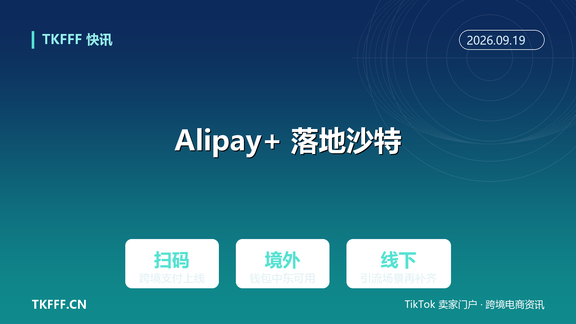 沙特上线 Alipay+ 跨境二维码支付：境外钱包扫码落地中东，跨境支付场景再补齐