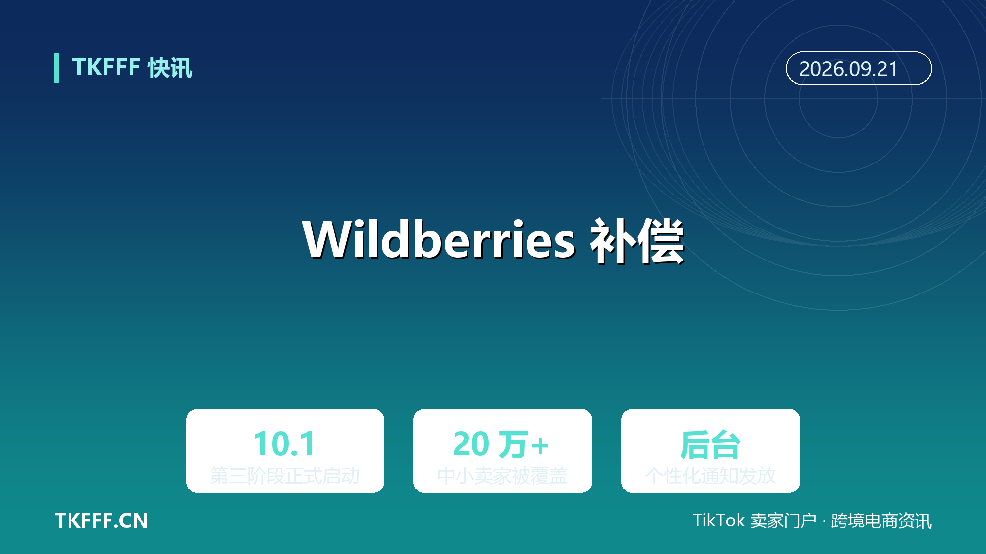 Wildberries 10/1 启动第三阶段补偿：覆盖超 20 万中小卖家，物流设施受损专项