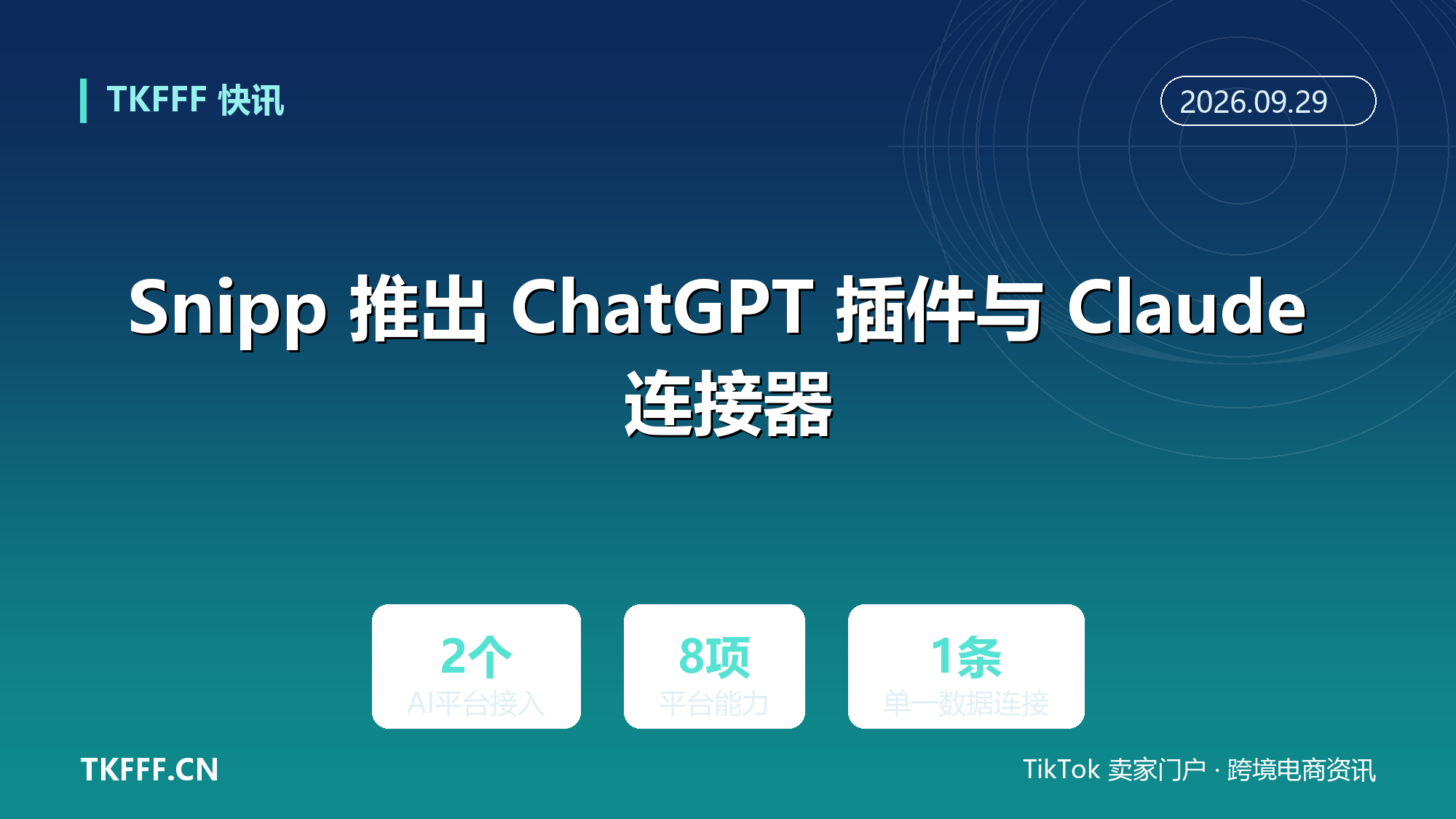 Snipp 推出 ChatGPT 插件与 Claude 连接器：促销、返利、忠诚度计划可在 AI 对话中被检索到