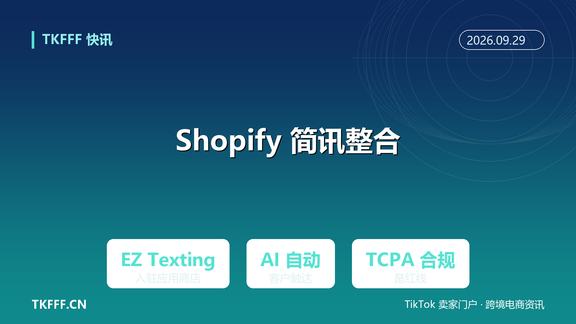 Shopify 整合 EZ Texting：AI 简讯自动化客户互动，独立站触达再补一环