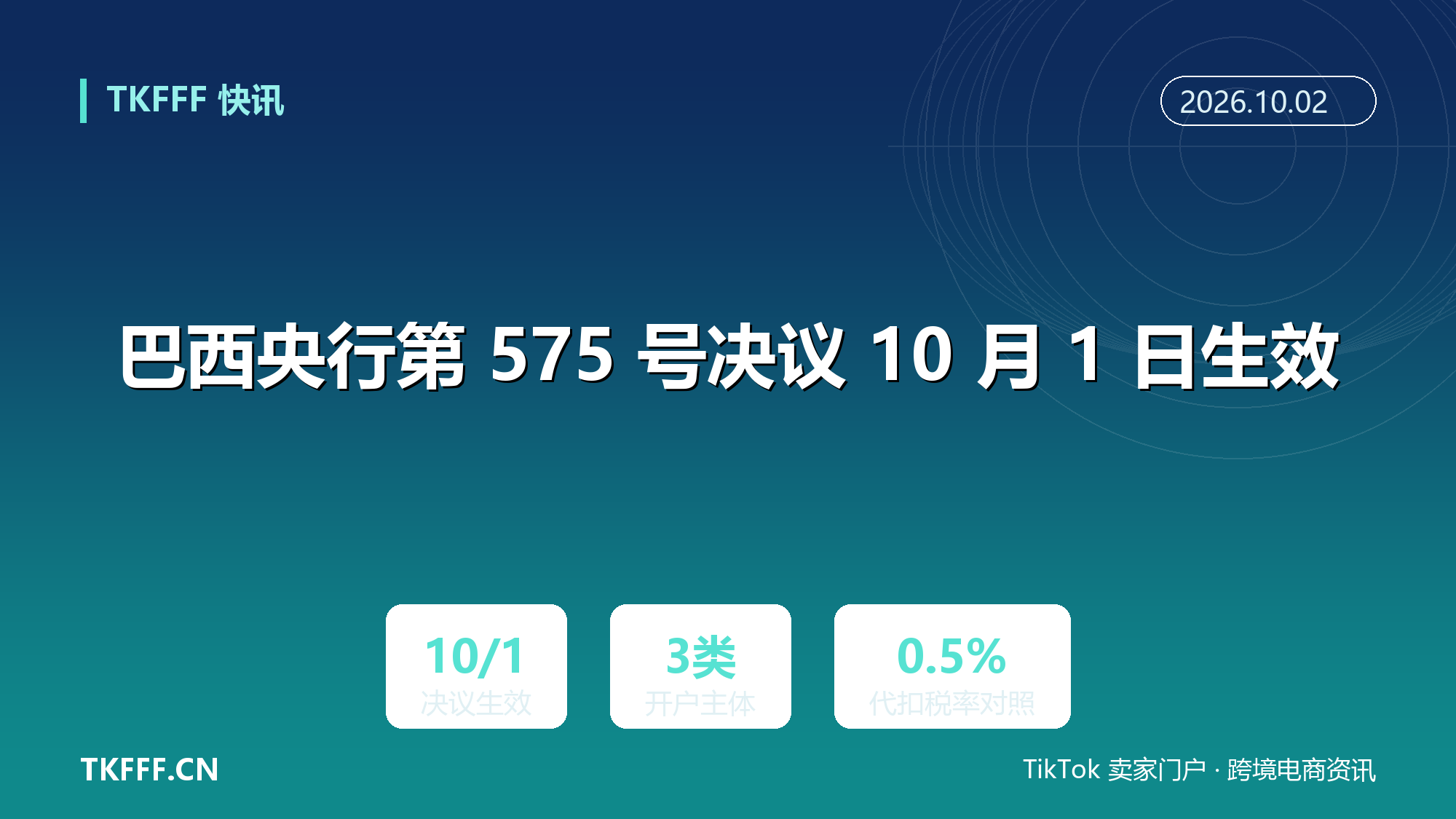 巴西央行第 575 号决议 10 月 1 日生效：出口企业可在当地持外币账户，人民币结算空间打开