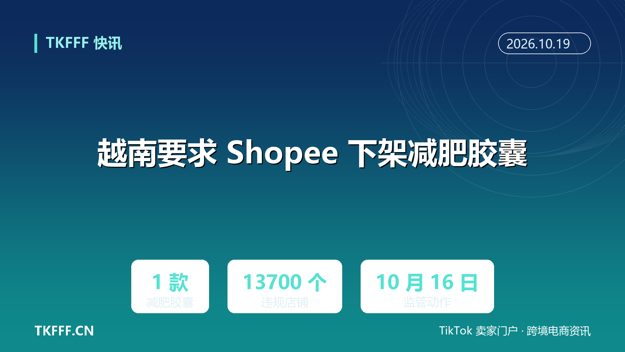 越南卫生部要求 Shopee 下架一款减肥胶囊：责令自查膳食补充剂
