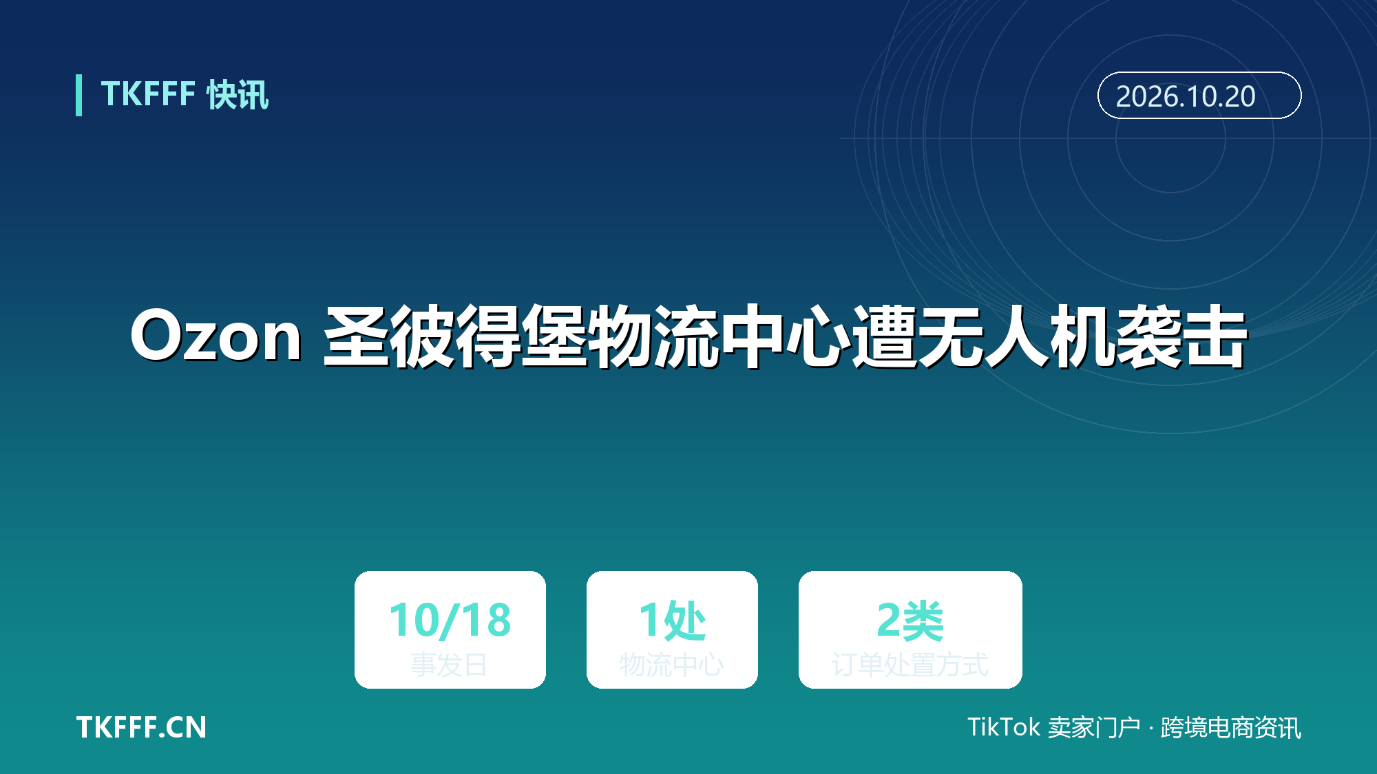 Ozon 圣彼得堡物流中心遭无人机袭击：部分商品下架、无法转仓订单直接取消