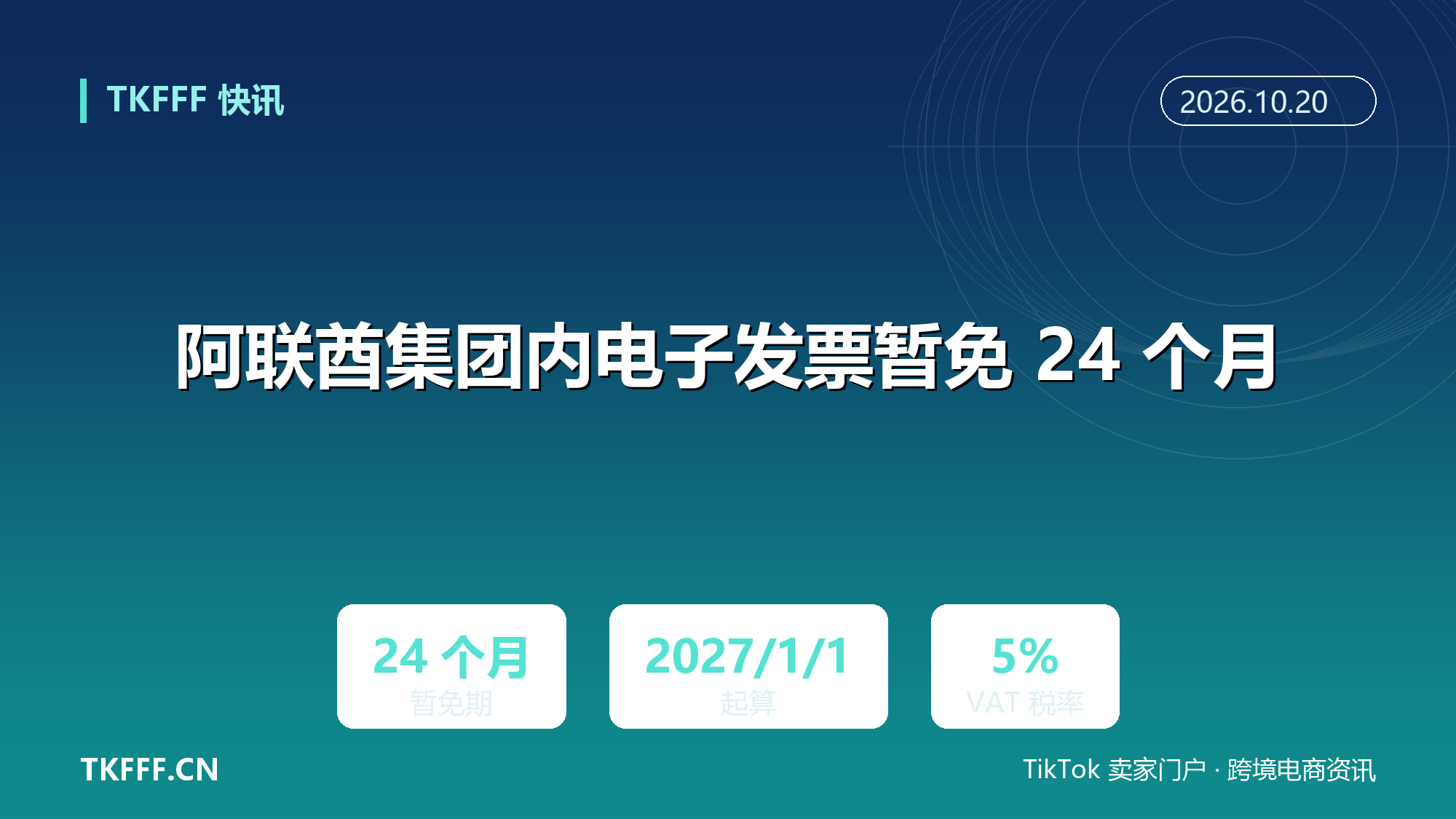 阿联酋放宽电子发票要求：集团内交易暂免 24 个月