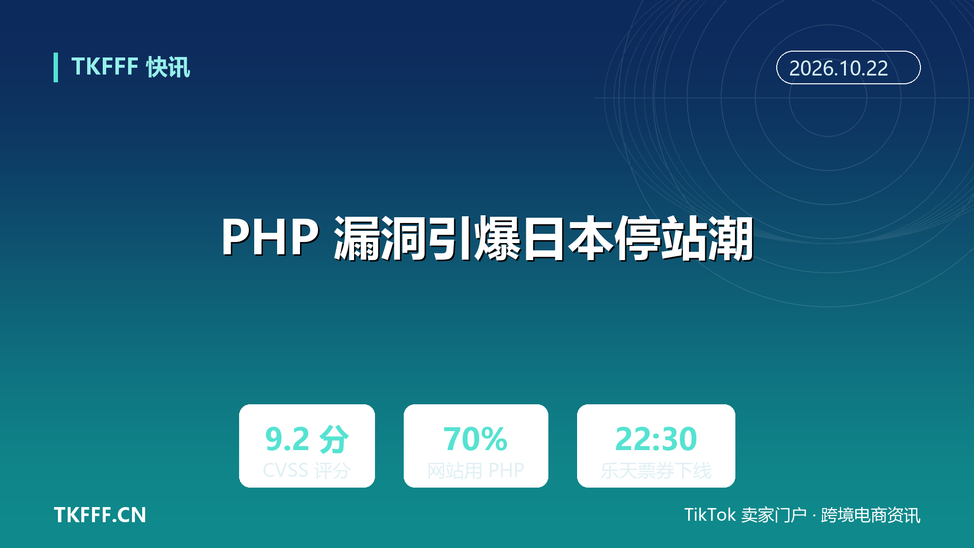 PHP 高危漏洞引爆日本停站潮：乐天票券下线，e-Tax 报税与气象厅网站同步中断