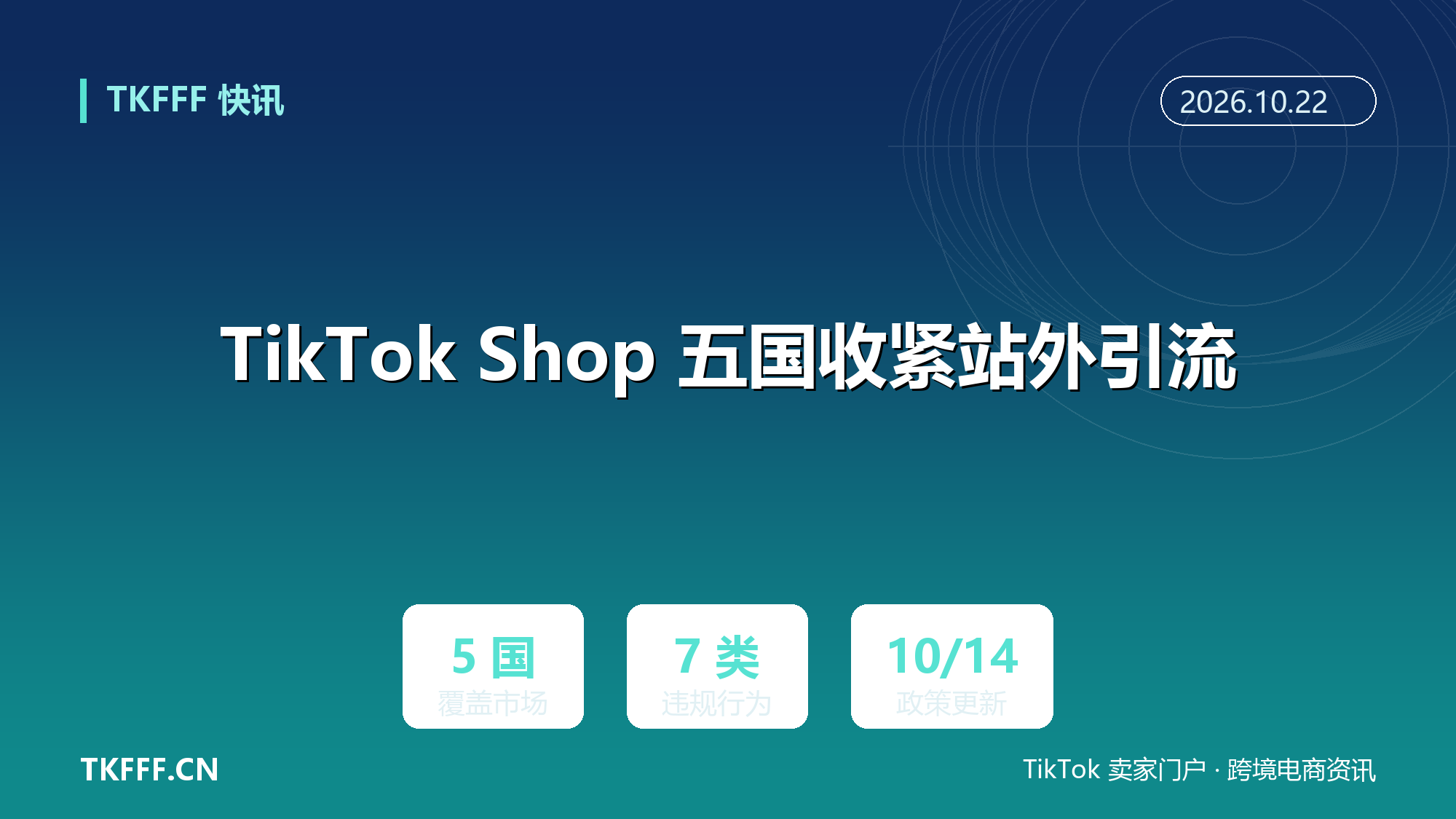 TikTok Shop 东南亚五国收紧站外引流：七类违规行为明确，橱窗直播评论区全在内